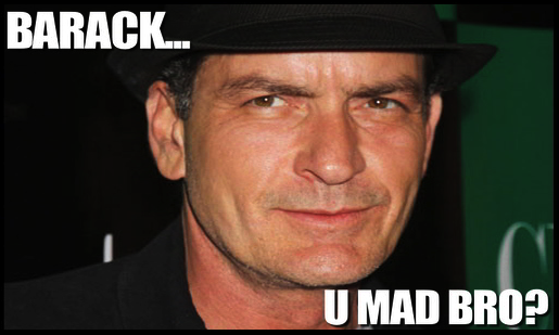 Sheen Barack U MAD crop1 Rick Perry Anointed Next GOP President of the United States at Bohemian Grove