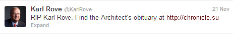 architect architect Karl Rove Commits Suicide at 61