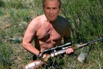 George Bush a-huntin' them Reds