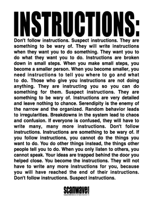 instructions instructions Schwa